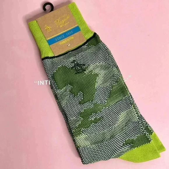 Penguin An Original Men's 1-Pair Combed Cotton Socks - Picture 1 of 4